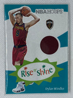 2019-20 Hoops Rise N Shine Memorabilia #22 Dylan Windler Jersey Card