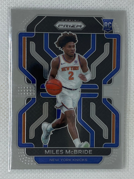 2021-22 Panini Prizm Base Rookie Miles McBride #283 New York Knicks