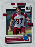 2022 Panini Donruss Rated Rookie #389 Cameron Thomas Arizona Cardinals