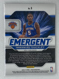 2020-21 Prizm Immanuel Quickley Emergent Rookie RC #8 New York Knicks