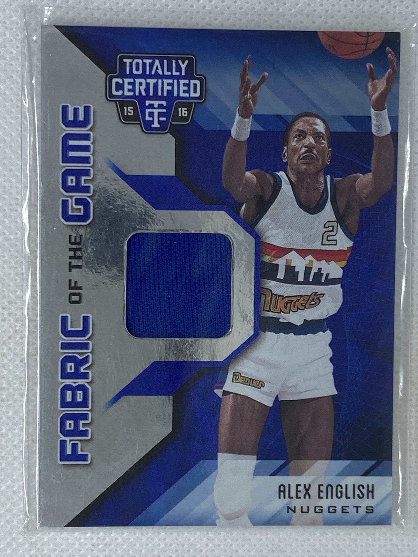 2015-16 Totally Certified Fabric of the Game Materials Blue /99 Alex English