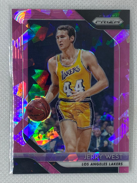 2018-19 Panini Prizm Pink Ice Prizm Jerry West #145 HOF