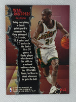 1996-97 Fleer Metal Gary Payton #243 Shredders Basketball Card Supersonics HOF