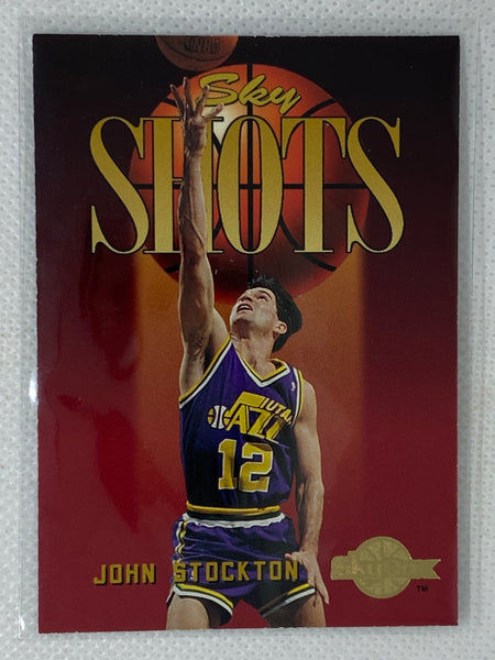 1994-95 SkyBox Premium Sky Shots John Stockton Utah Jazz #324