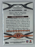 2014 Topps Platinum #124 AJ McCarron RC Cincinnati Bengals