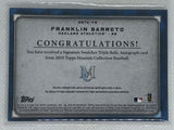 2019 Topps Museum Franklin Barreto Triple Auto Jersey Patch /199