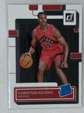 2022-23 Panini Donruss #233 Christian Koloko Rookie Card Toronto Raptors