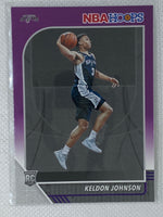 2019-20 Panini NBA Hoops PURPLE #224 Keldon Johnson RC Spurs Rookie