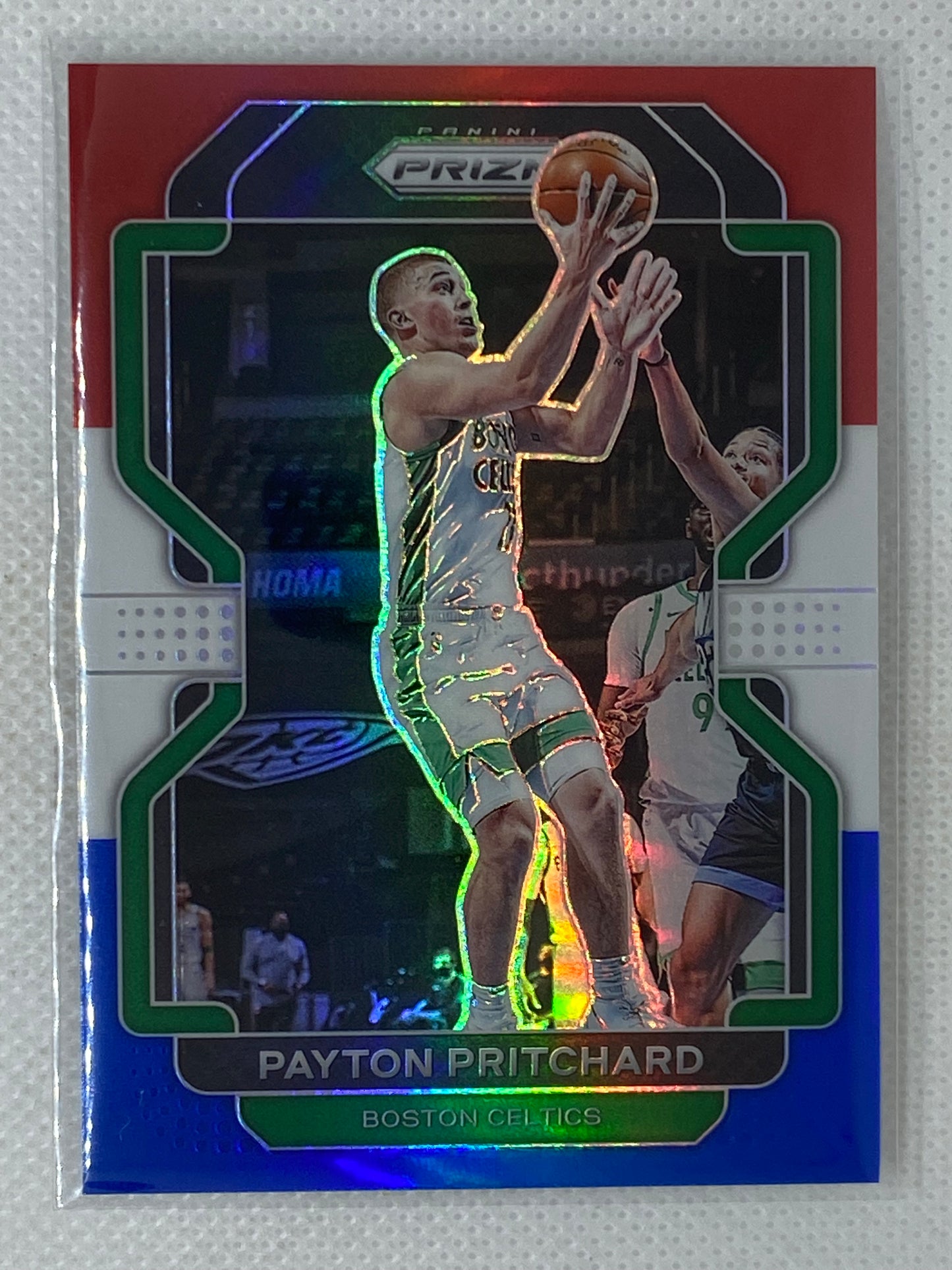 2021-22 Panini Prizm RWB Red White Blue Prizm #17 Payton Pritchard Celtics