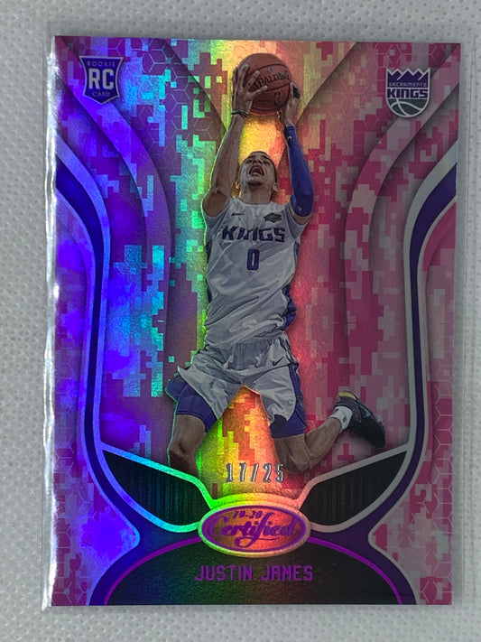 2019-20 Panini Certified #198 Justin James RC Mirror Camo /25