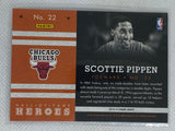 2013-14 Panini Hoops Hall of Fame Heroes #22 Scottie Pippen - Chicago Bulls