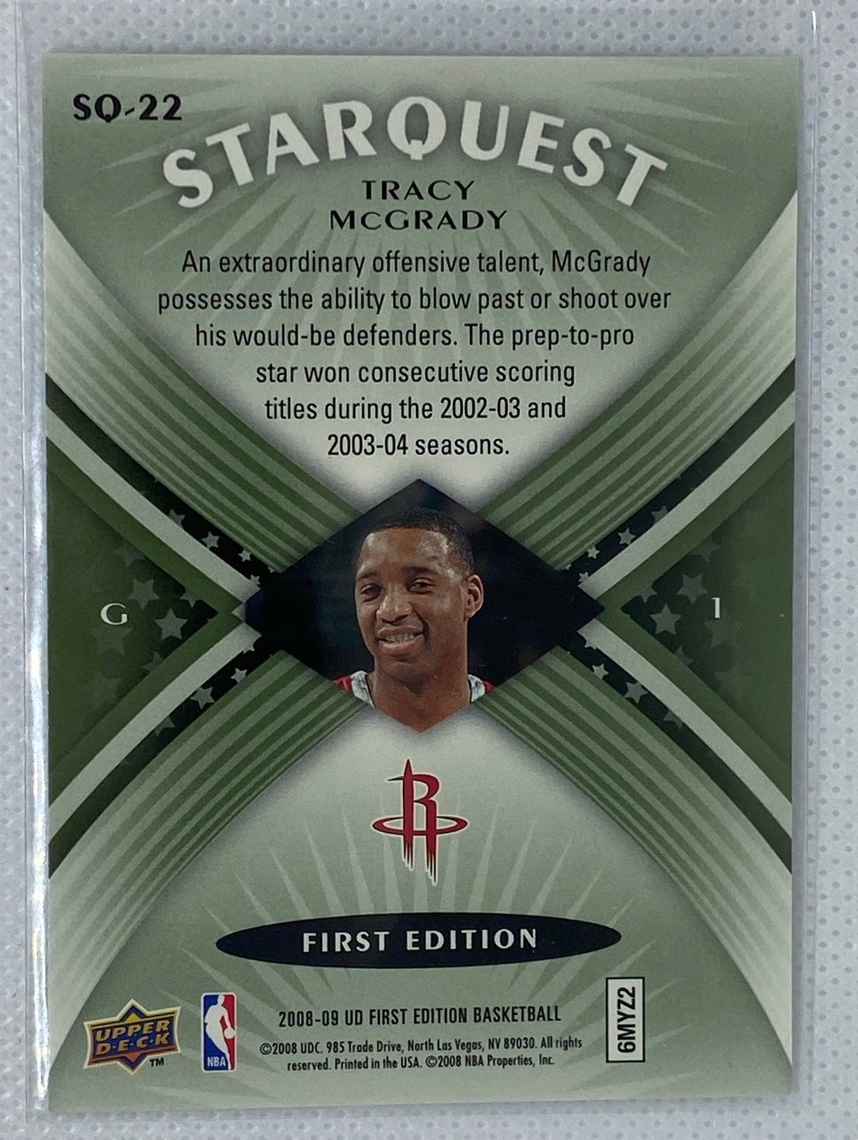 2008-09 Upper Deck First Edition - Starquest Green #SQ-22 Tracy McGrady