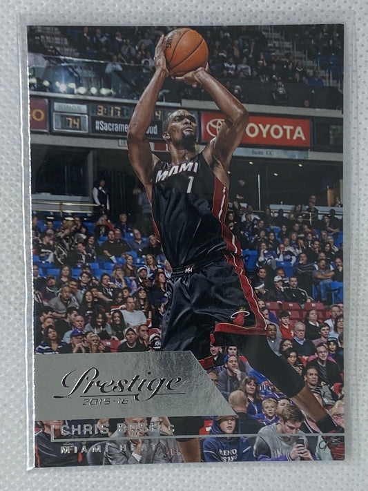 2015-16 Prestige Miami Heat Basketball Card #155 Chris Bosh