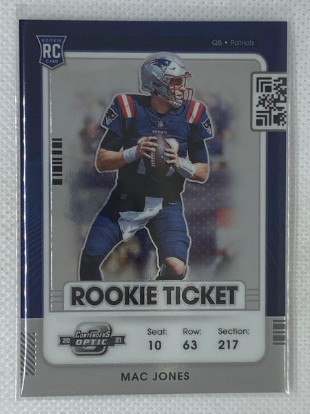 2021 Panini Contenders Optic Rookie Ticket RC #82 Mac Jones New England Patriots