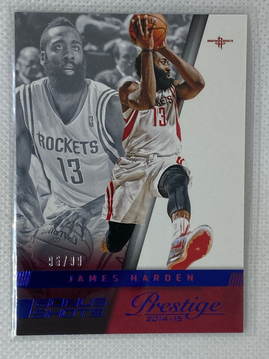 2014-15 Panini Prestige Bonus Shots Blue /99 James Harden #22