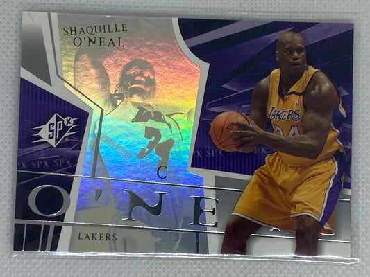 2003 Upper Deck SPX Basketball Shaquille O'Neal Los Angeles Lakers #36