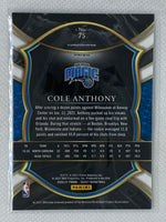 2020-21 Panini Select Cole Anthony #75 Concourse Blue Purple White Cracked Ice SP