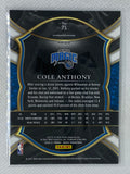 2020-21 Panini Select Cole Anthony #75 Concourse Blue Purple White Cracked Ice SP