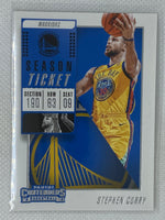 2018-19 Panini Contenders Season Ticket Stephen Curry #86 Golden State Warriors