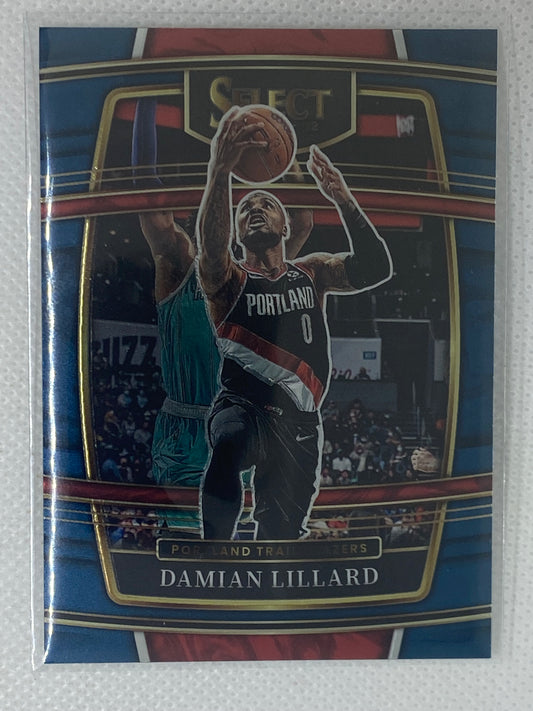 2021-22 Select Blue #3 Damian Lillard Portland Trailblazers