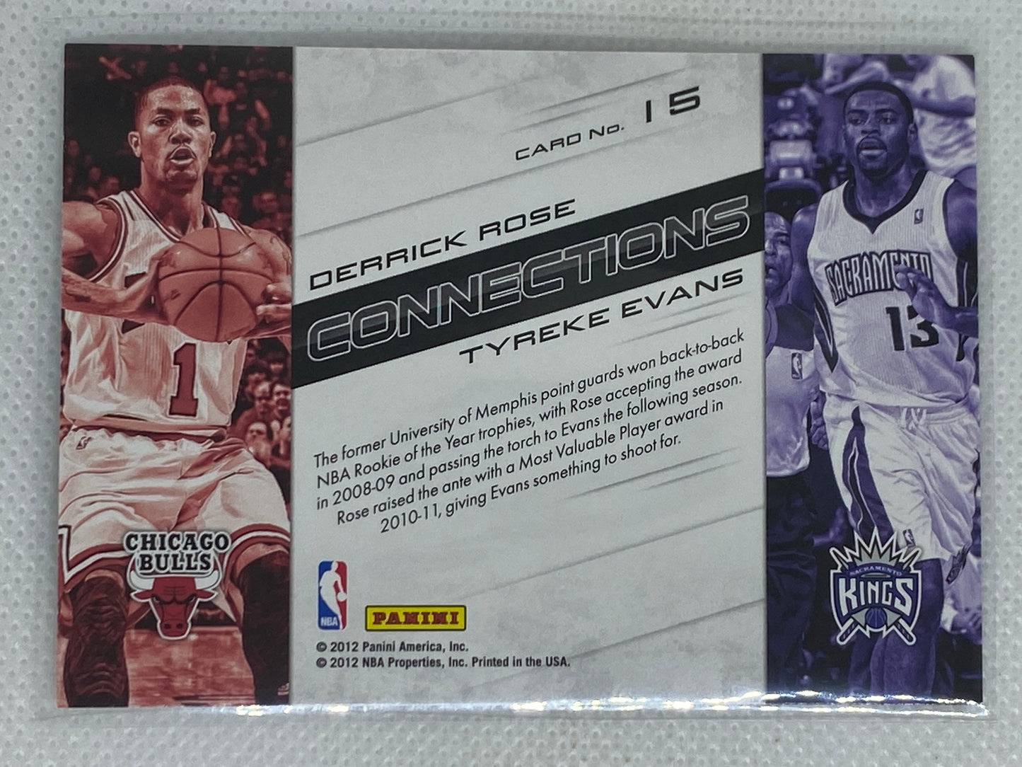 2012-13 Prestige Connections Derrick Rose Tyreke Evans #15