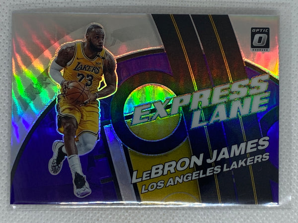 2021-22 Donruss NBA Optic Lebron James Express Lane Silver Holo Prizm #6 Lakers