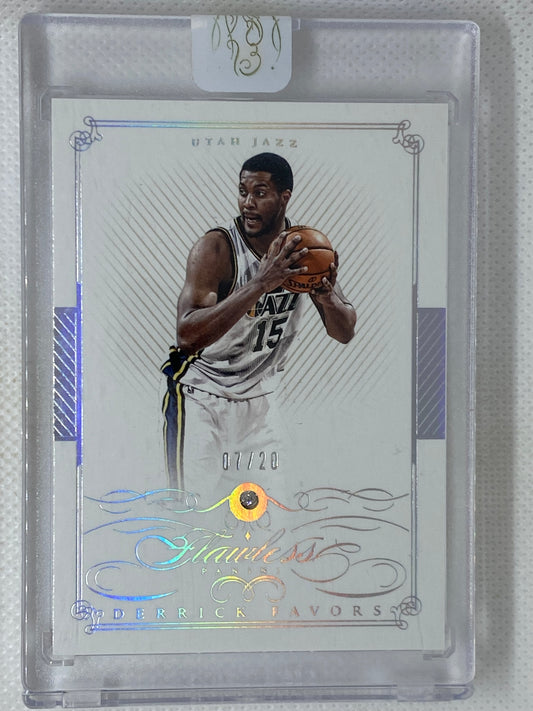 2014-15 Panini Flawless Derrick Favors Diamond #55 7/20