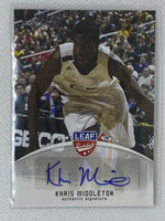 2012-13 Leaf Khris Middleton Auto Rookie BA-KM4