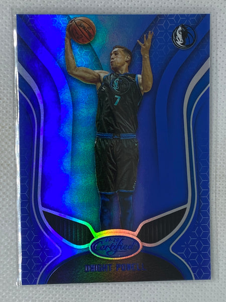 2019-20 Panini Certified Mirror Blue Dwight Powell #24 Color Match SSP