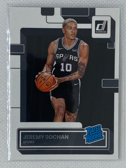 2022-23 Donruss #209 Jeremy Sochan RC Rookie Spurs Rated Rookie