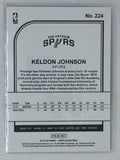 2019-20 Panini NBA Hoops PURPLE #224 Keldon Johnson RC Spurs Rookie