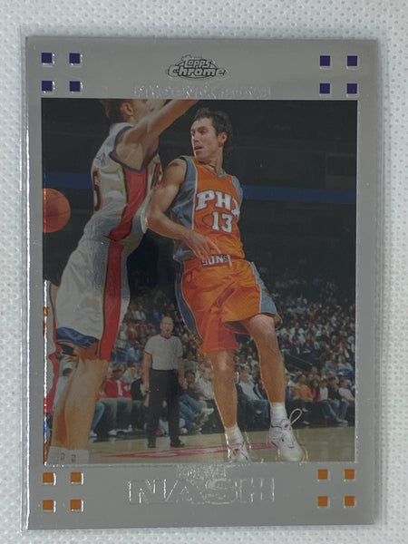 2007-08 NBA Topps Chrome Basketball Steve Nash #13 Phoenix Suns