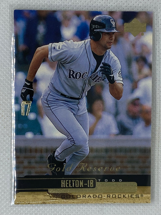 2000 Upper Deck Gold Reserve Baseball Card #260 Todd Helton Colorado Rockies