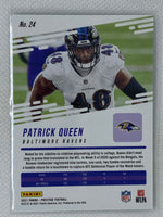 2021 Panini Prestige Green Parallel /199 Patrick Queen #24 Baltimore Ravens