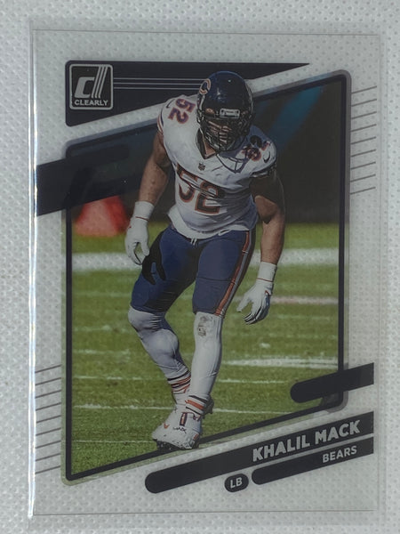 2021 Donruss Clearly Khalil Mack #9 Base Chicago Bears