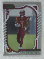 2022 Absolute Football Jahan Dotson Rookie RC Green Foil Washington Commanders #110