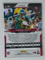 2020 Panini Prizm Prizms Orange Disco #303 Jamycal Hasty San Francisco 49ers