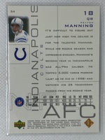 2000 Peyton Manning Upper Deck Pros and Prospects #34 Indianapolis Colts