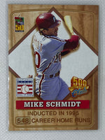 2001 Topps 500 Home Run Club Mike Schmidt #7 Philadelphia Phillies SP