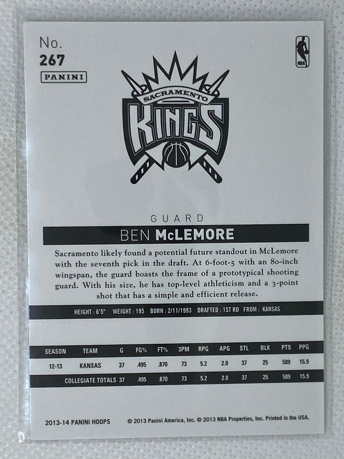 Ben McLemore 2013 Panini Hoops Rookie #267