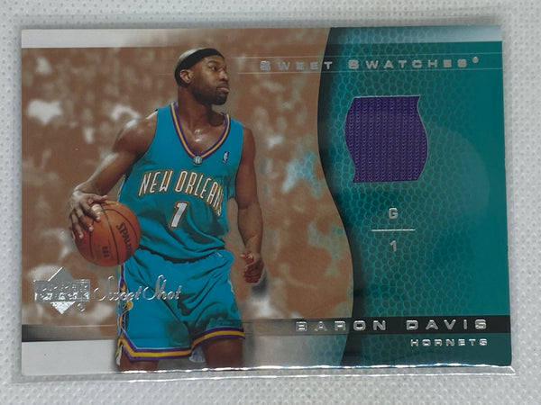 2003-04 Upper Deck Sweet Shot Sweet Swatches Baron Davis #BD-SS