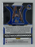 2020-21 Panini Prizm #268 James Wiseman Rookie RC Golden State Warriors