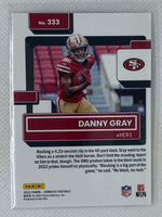 2022 Panini Donruss Football #333 Danny Gray Base RC Rated Rookie San Francisco 49ers