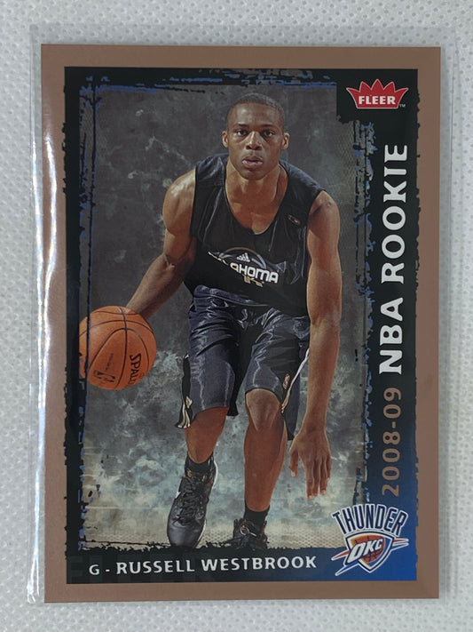 2008-09 Fleer Rookie Russell Westbrook #204 Oklahoma City Thunder