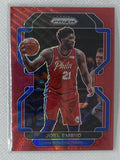 2021-22 Panini Prizm Joel Embiid Red Wave Philadelphia 76ers #176