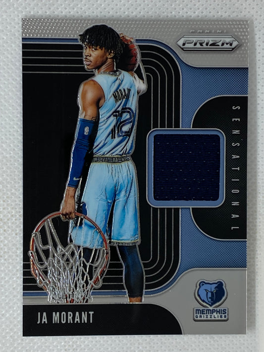 2019-20 Panini Prizm Basketball Rookie Relic #SS-JAM Ja Morant Memphis Grizzlies