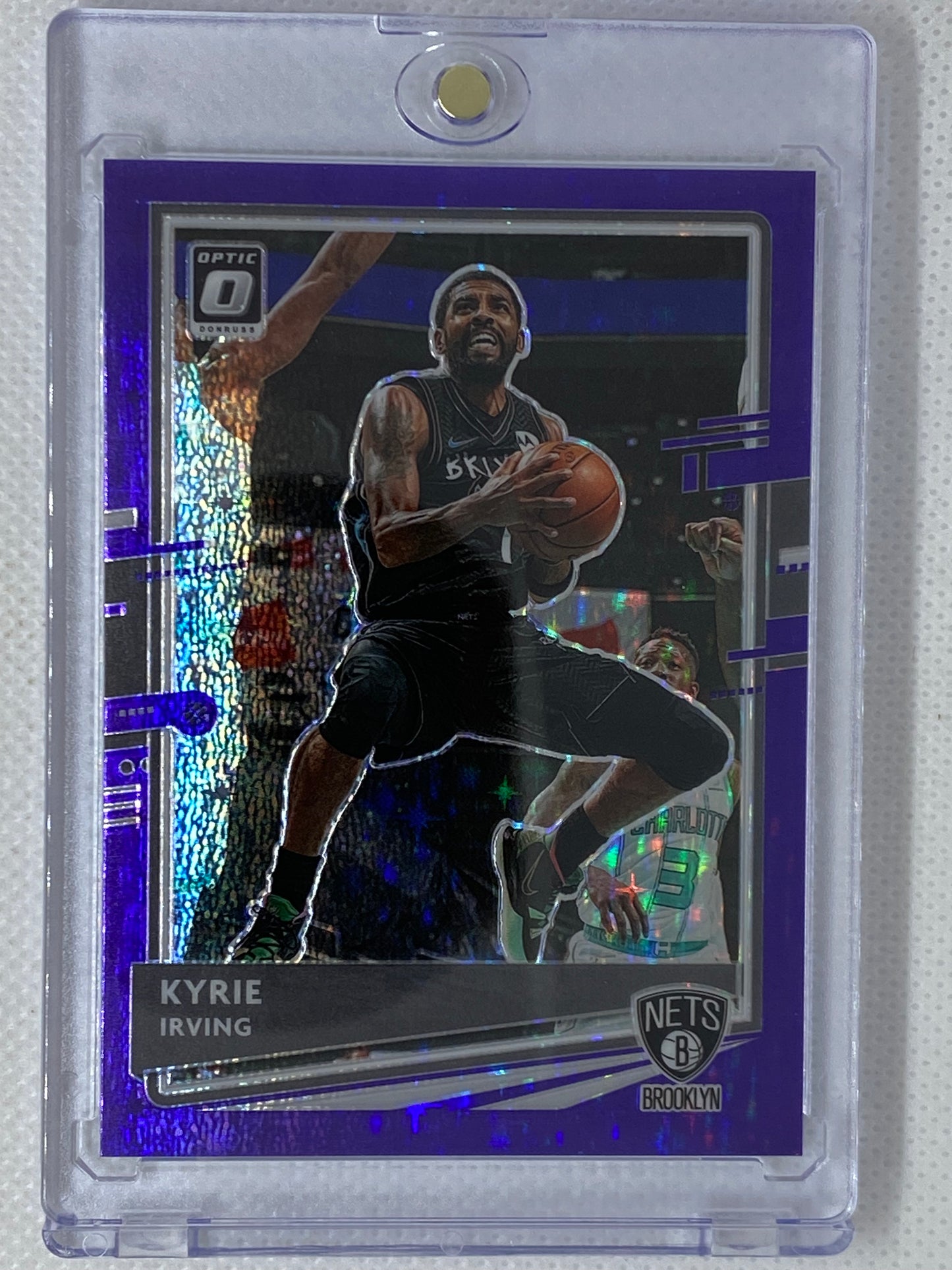 2020-21 Donruss Optic Kyrie Irving Purple Stars Prizm /13 #101 Brooklyn Nets