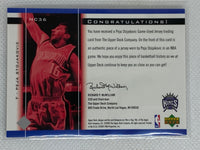 2005-06 Upper Deck Slam Target Jerseys Peja Stojakovic Sacramento Kings #HC36