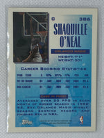 1994 Topps Shaquille O’Neal Future Scoring Leaders Card #386 Orlando Magic