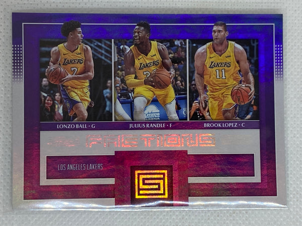 2017-18 Panini Status Factions #12 Brook Lopez Julius Randle Lonzo Ball Rookie